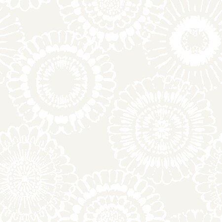 Manhattan Comfort Jacksonville Sonnet Platinum Floral 33 ft L X 209 in W Wallpaper BR4060-138910